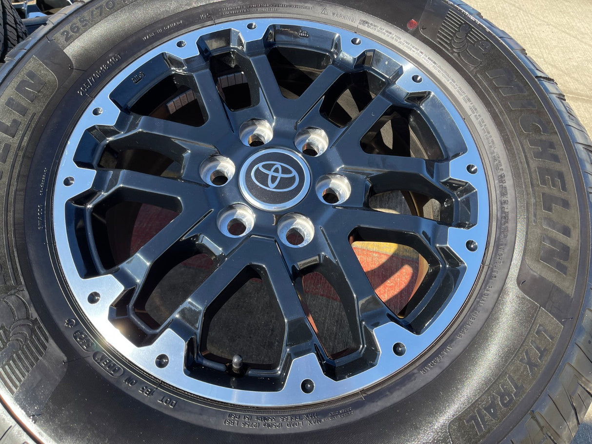 18" Toyota Tundra TRD OEM black wheels rims 75273 Sequoia 2024 2025 2026 NEW Texas Truck Tire