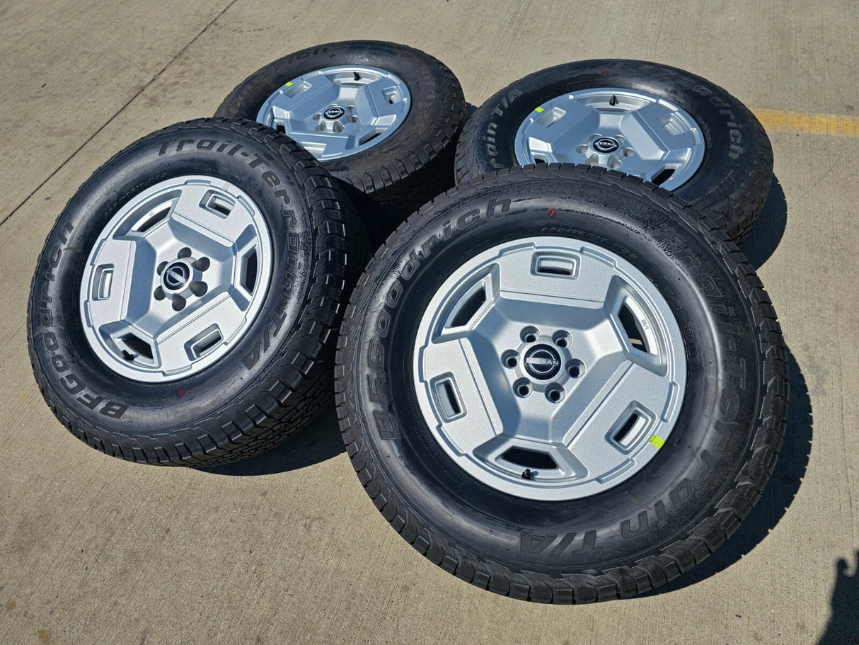 17" Nissan Frontier OEM Retro Hardbody Edition 62783 wheels rims 2025 NEW BFG Texas Truck Tire