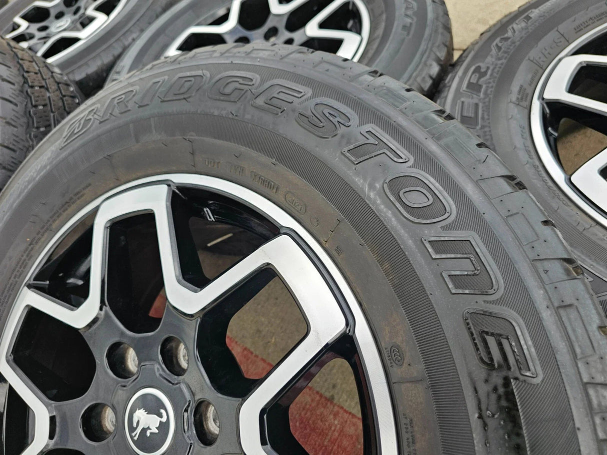 18" Ford Bronco wheels rims black 95213 Ranger tires 2022 2023 2024 2025 2026 Texas Truck Tire