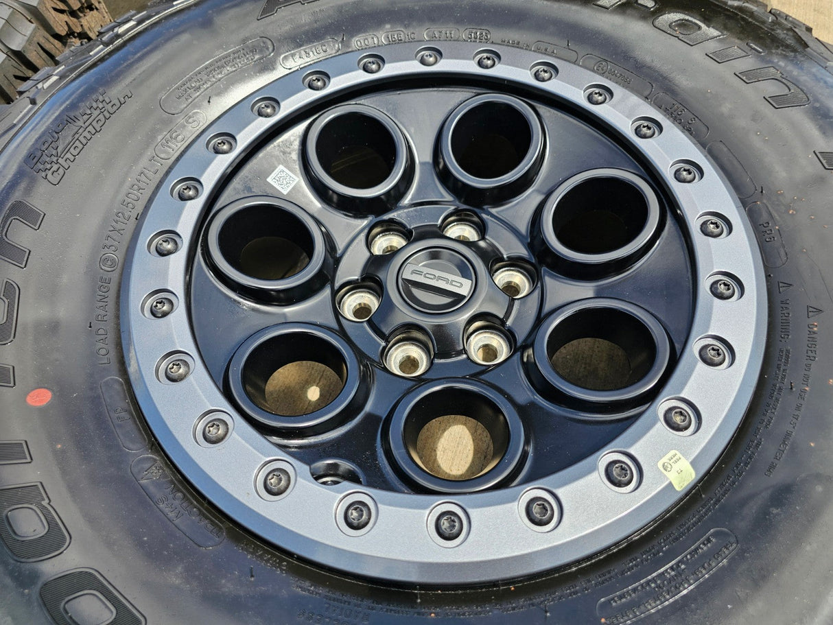 17" Ford F-150 Raptor OEM BEADLOCK 10612 rims wheels BFG KO2 37" NEW Texas Truck Tire