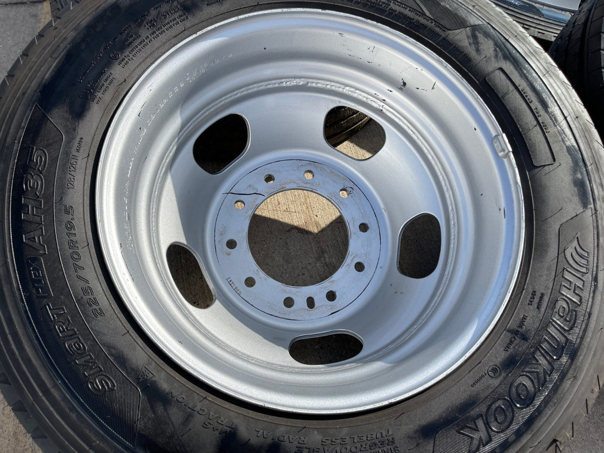19.5" RAM 4500 5500 Ford F-450 Dually F-550 rims wheels OEM 10x225 HANKOOK NEW Texas Truck Tire