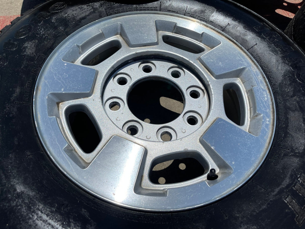 17" Chevy Silverado GMC Sierra 2500 3500 OEM 5500 wheels rims FIRESTONE Texas Truck Tire
