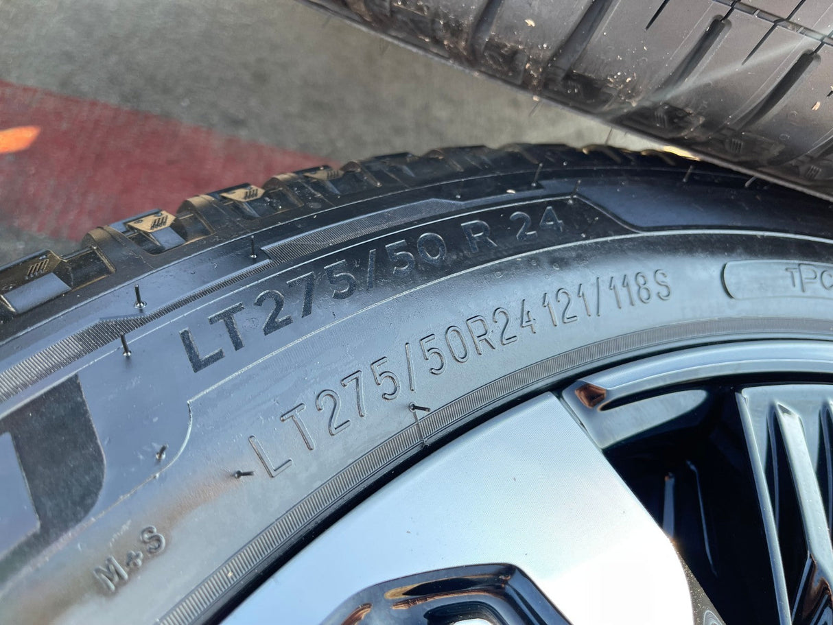24" Cadillac Escalade IQ DEEP SPACE EV OEM wheels rims Hummer 2500 2025 2026 NEW Texas Truck Tire
