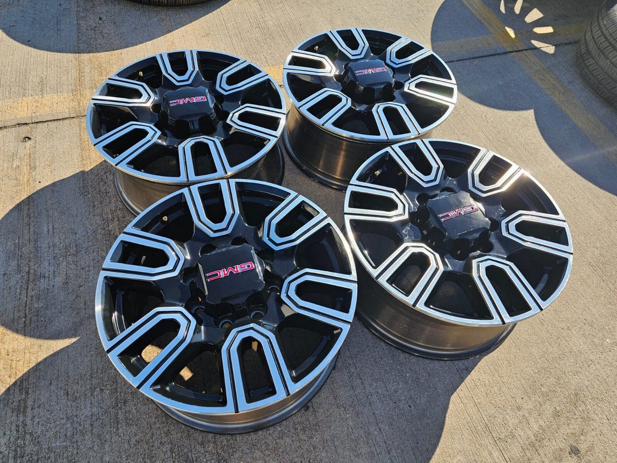 20" GMC Sierra AT4 2500 3500 OEM wheels rims 5950 Silverado 2023 2024 2025 2026 Texas Truck Tire