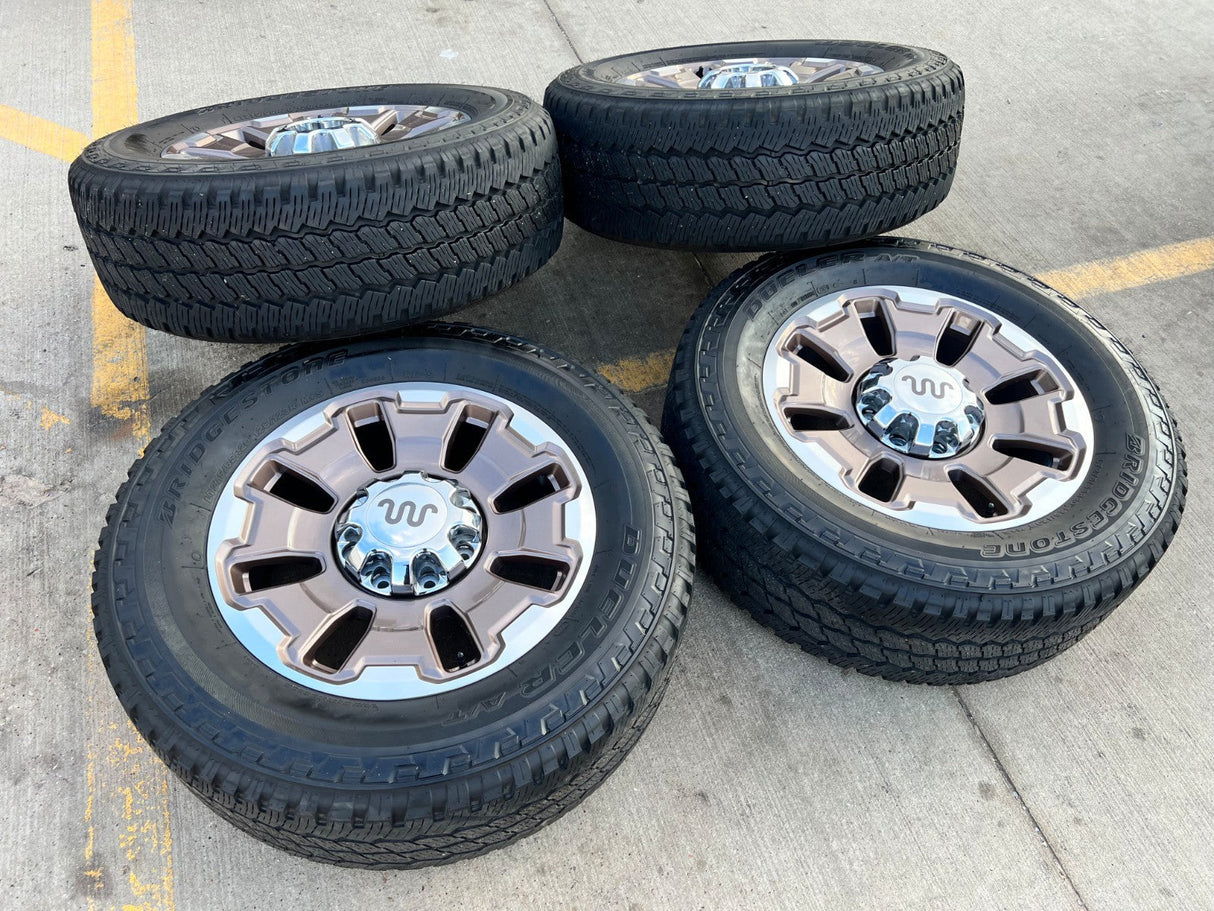 20" Ford F-250 F-350 OEM 10487 LIMITED KING RANCH tan wheels rims 2024 2025 2026 Texas Truck Tire