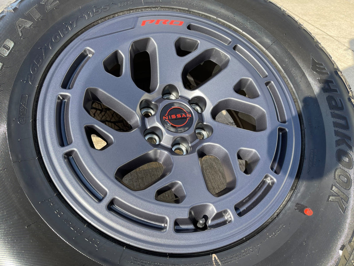 17" Nissan Frontier X-PRO OEM Desert Runner wheel rim tire 2024 2025 2026 NEW Texas Truck Tire