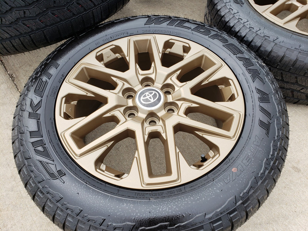 20" Toyota Tundra TRD OEM wheels rims BRONZE TSS 95295 75276 Sequoia 2026 NEW Texas Truck Tire
