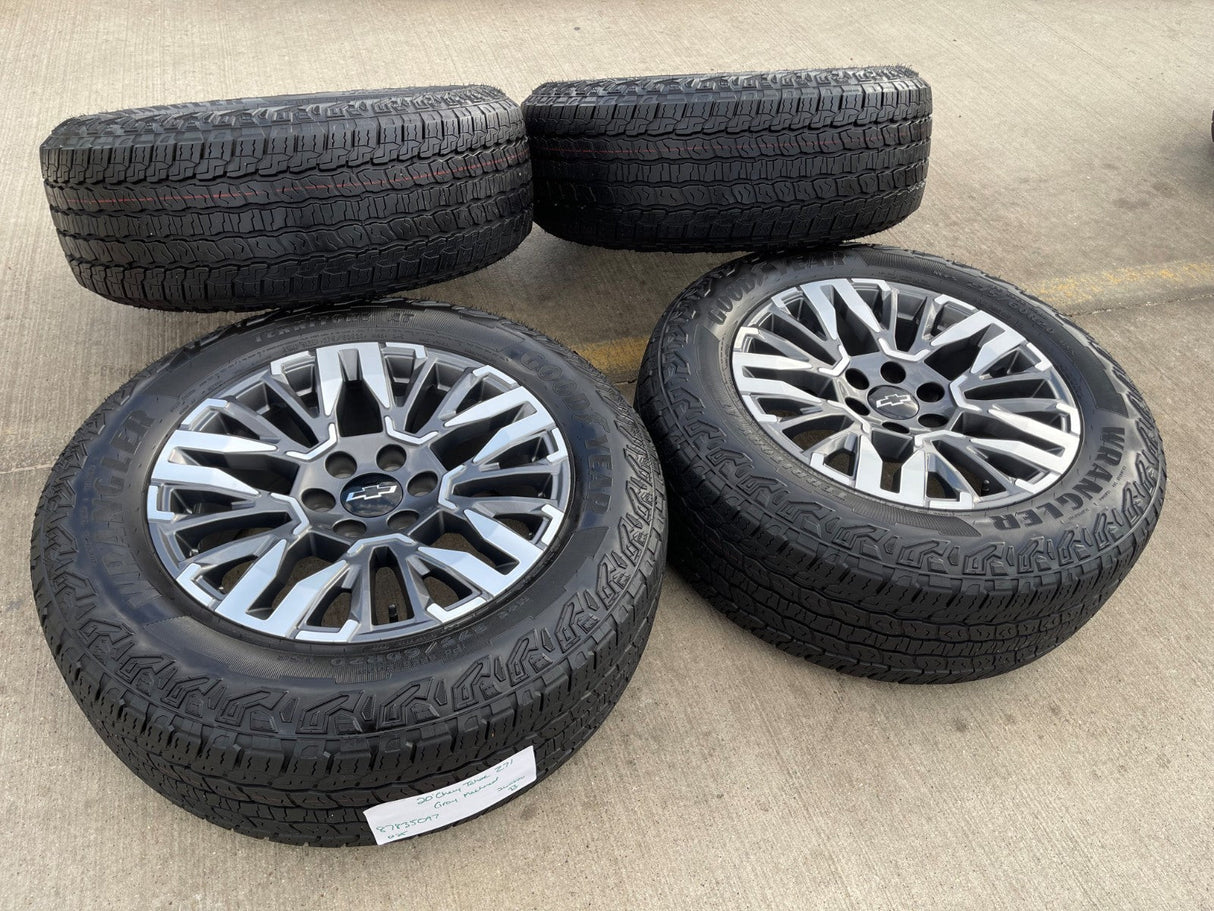 20" Chevy Silverado Z71 GMC Sierra Canyon Colorado OEM wheels rims 2025 2026 Texas Truck Tire
