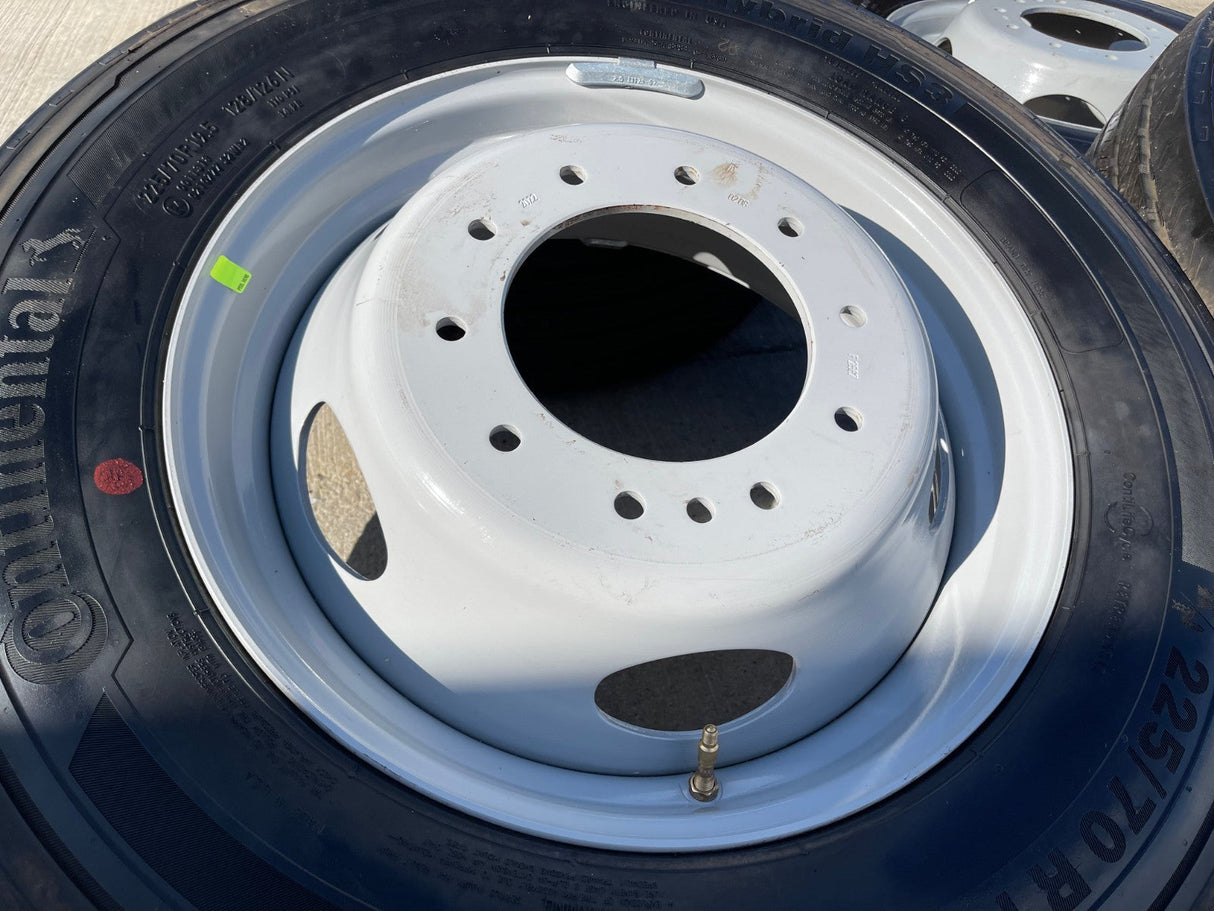 19.5" Ford F-450 Dually F-550 rims wheels RAM 4500 OEM 10x225 CONTINENTAL Texas Truck Tire
