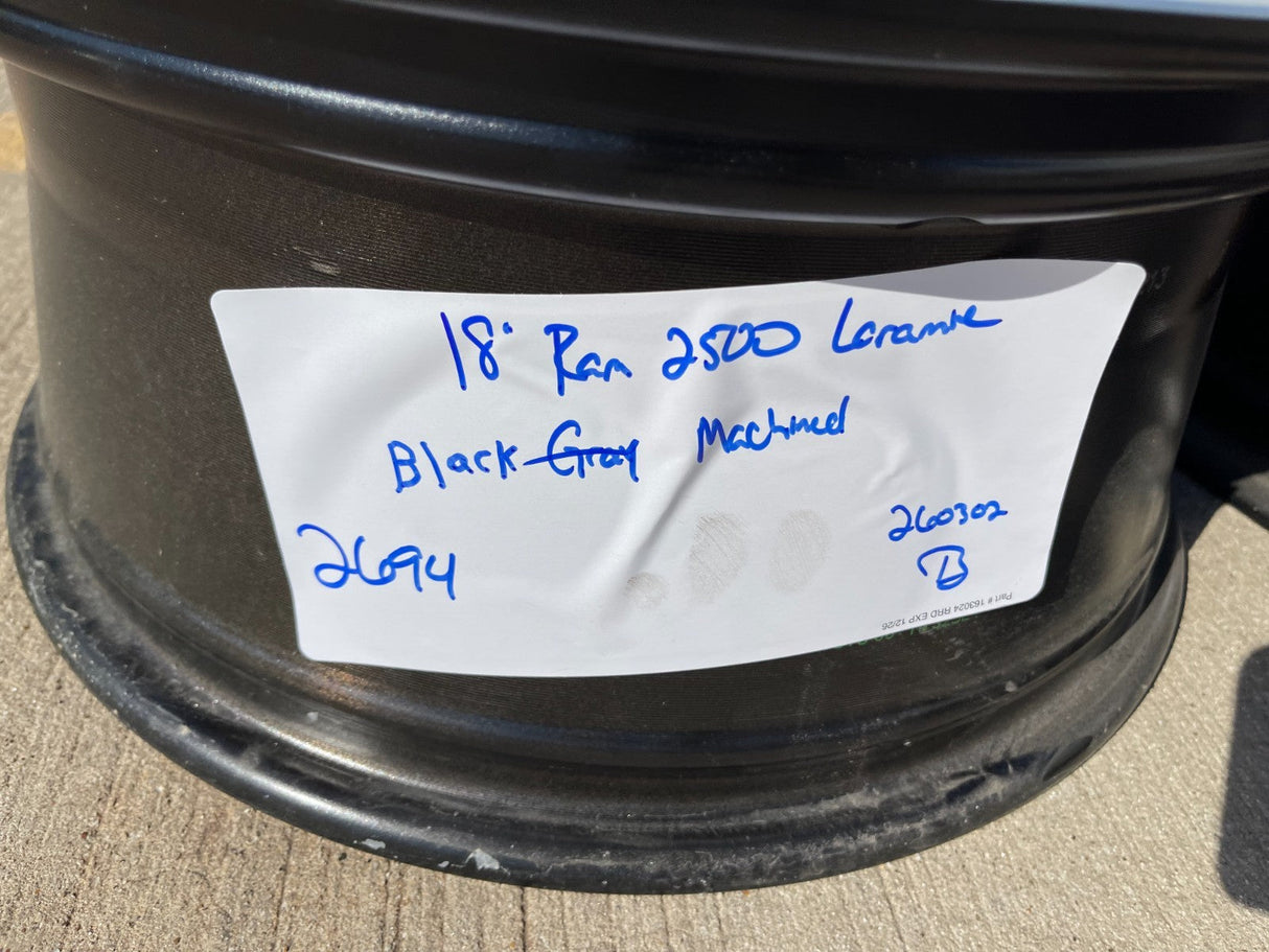 18" RAM 2500 3500 LARAMIE OEM 2694 wheels rims 2023 2024 2025 2026 NEW Texas Truck Tire