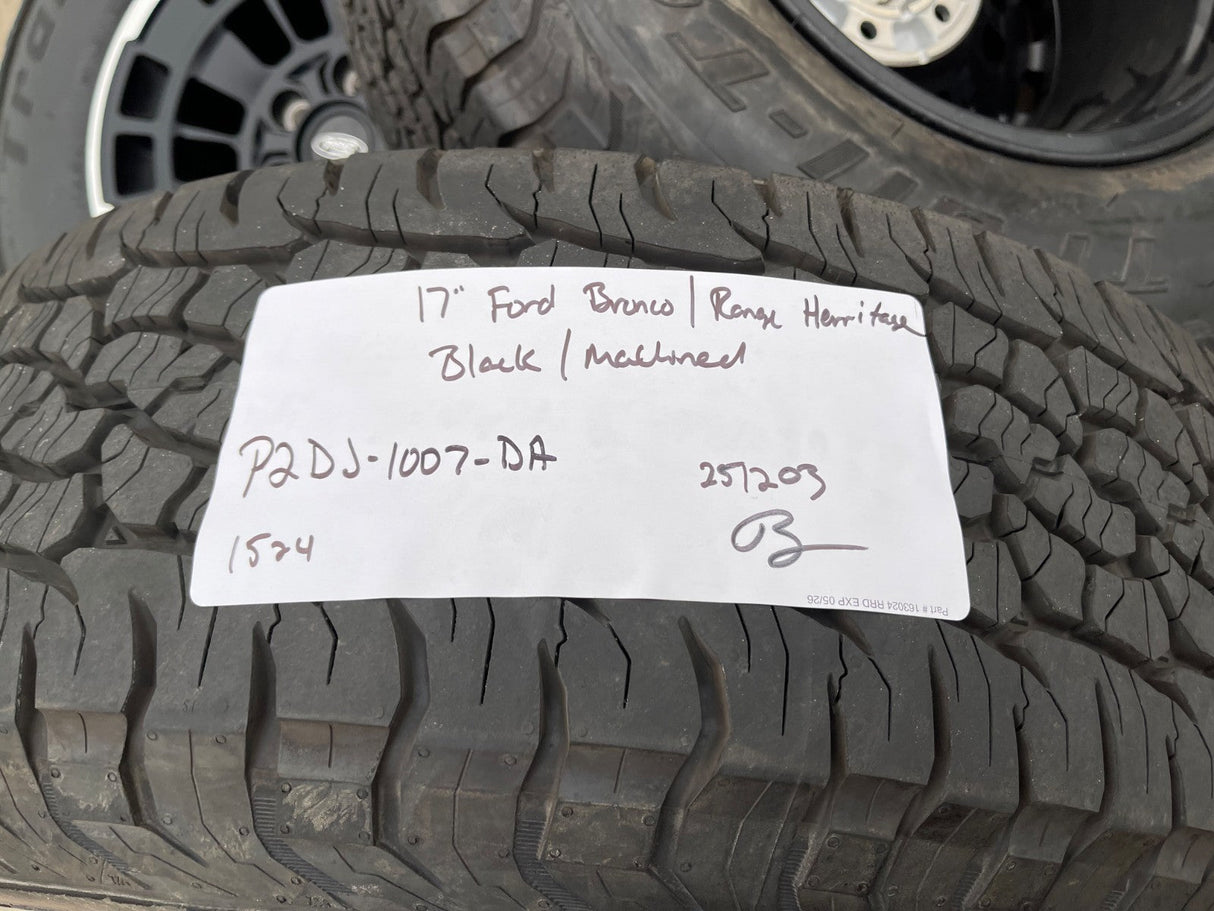 17" Ford Ranger Bronco HERITAGE OEM 22025 wheels rims BFG KO2 A/T NEW Texas Truck Tire