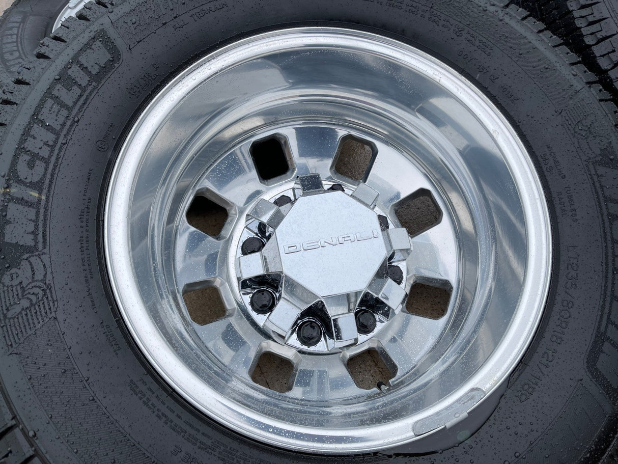 18" GMC Sierra 3500 DENALI Dually rims wheels OEM 8x210 2025 2026 MICHELIN NEW Texas Truck Tire