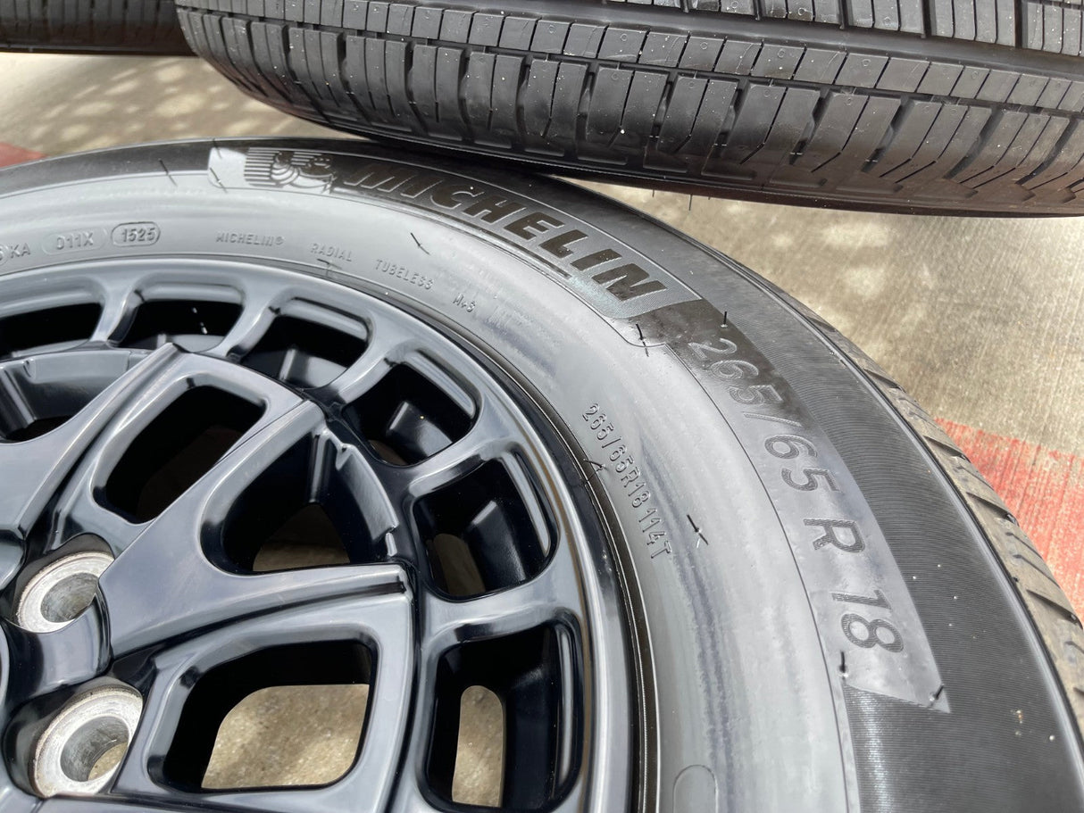 18" Toyota Tundra TSS T FORCE TRD OEM black wheels rims Sequoia 2025 2026 NEW Texas Truck Tire