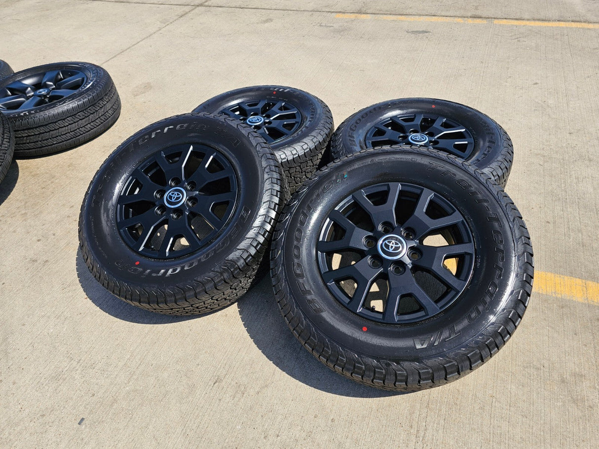 17" Toyota Tacoma 4Runner TRD OEM 10637 94254 wheels rims 2025 2026 NEW BFG Texas Truck Tire