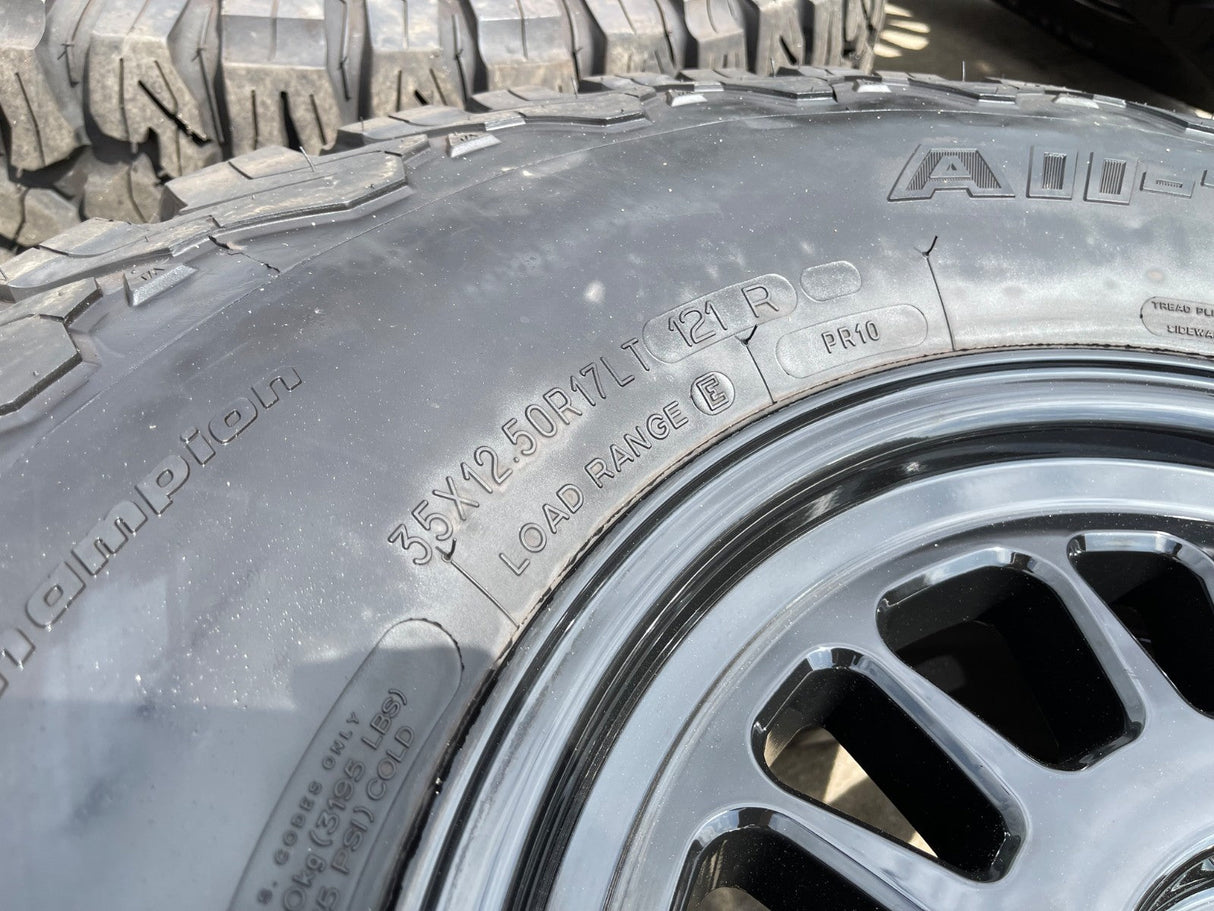 17x8.5 17" Method Racing MR318 Silverado RAM Tacoma wheels rims 6x139 6x5.5 35" Texas Truck Tire
