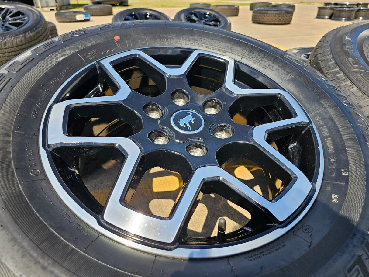 18" Ford Bronco wheels rims black 95213 Ranger 2022 2023 2024 2025 NEW Texas Truck Tire