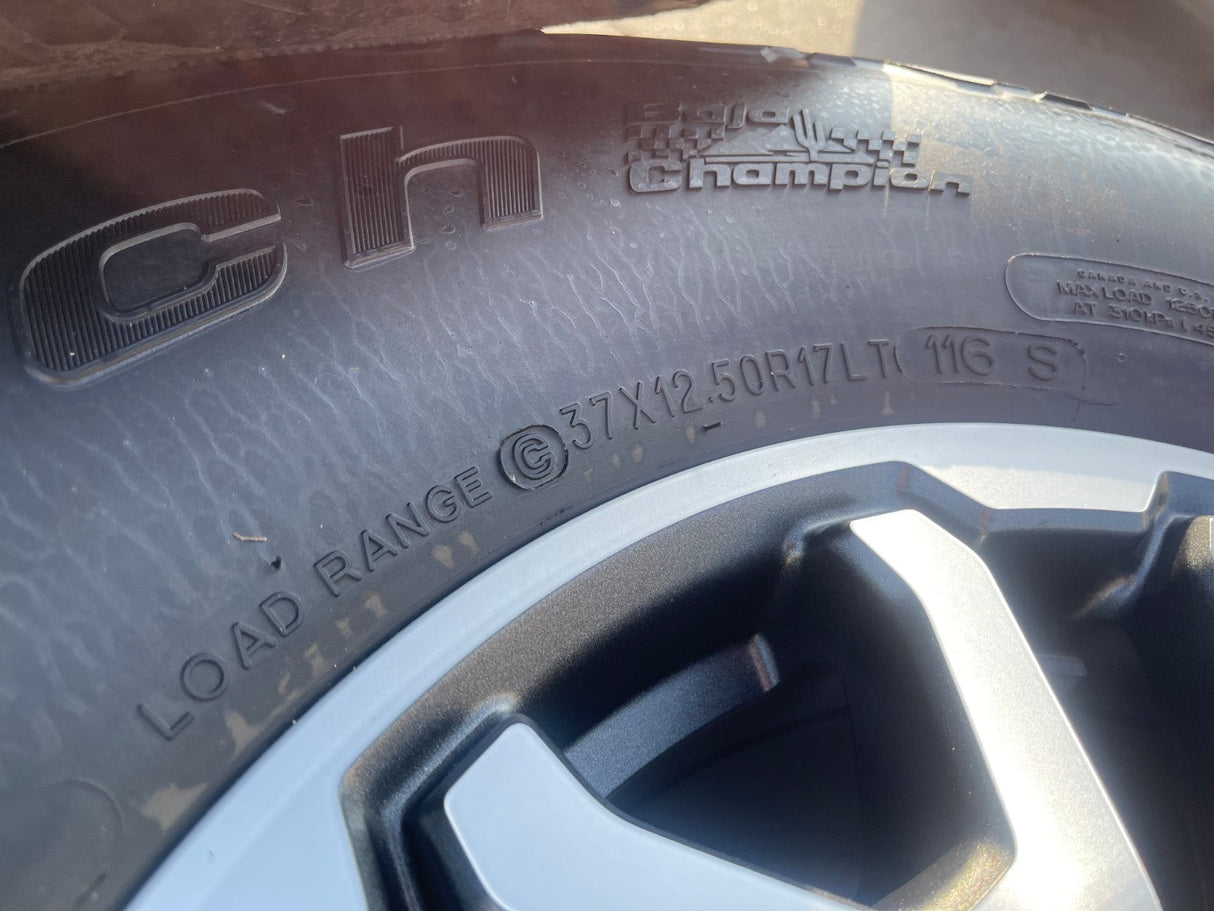 17" Ford F-150 Raptor Bronco OEM rims wheels 10461 tires 37" BFG Texas Truck Tire