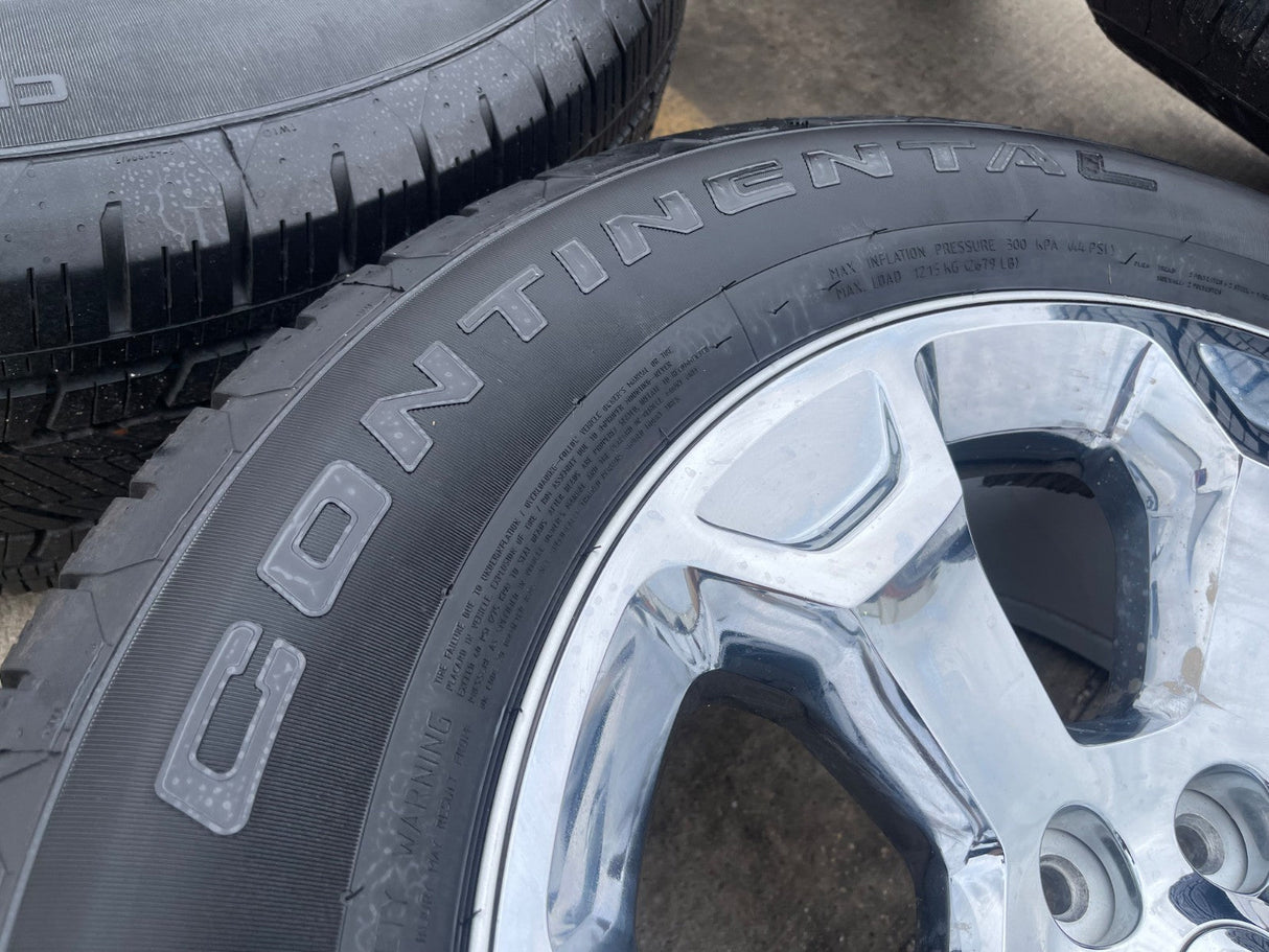20" Dodge Ram 1500 OEM Laramie CHROME 2680 wheels rims 2022 2023 2024 2025 2026 Texas Truck Tire