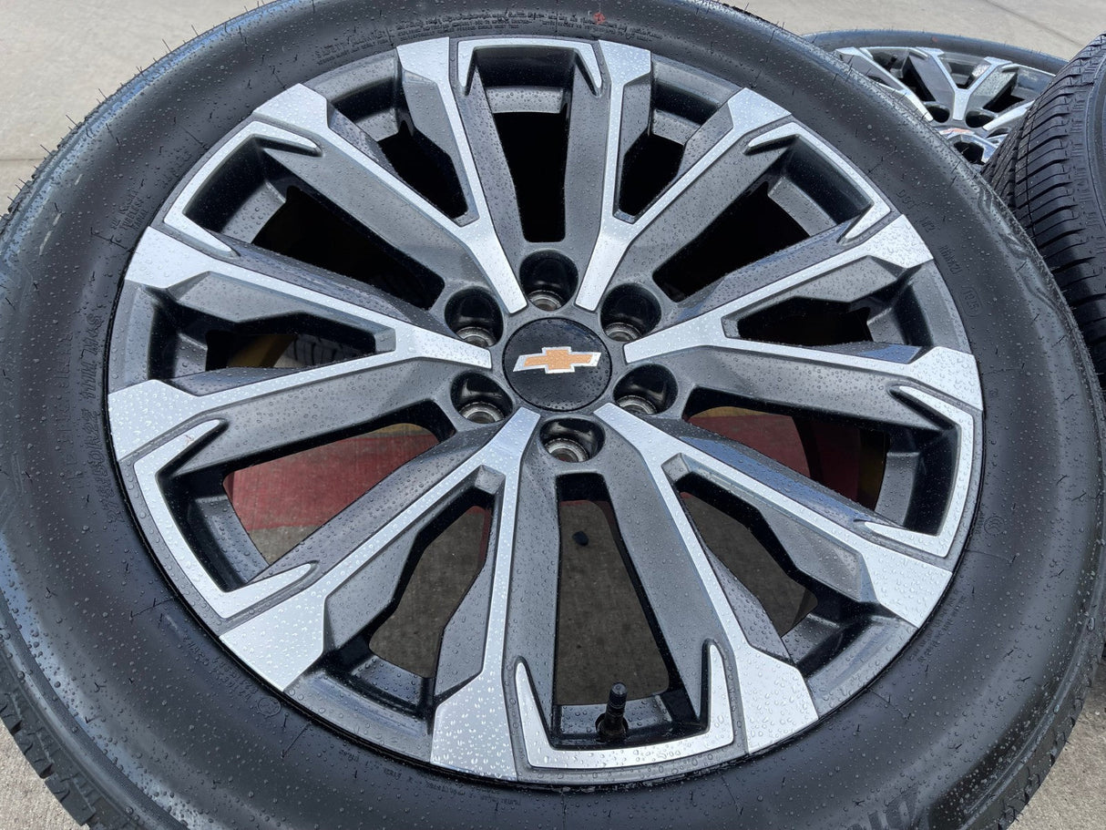 22" Chevy Tahoe Silverado Suburban OEM wheels rims 2022 2023 2024 2025 2026 NEW Texas Truck Tire