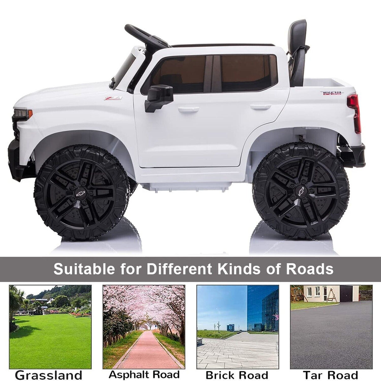 Chevrolet Silverado 12V Kids Electric Ride-On Truck for Boys and Girls