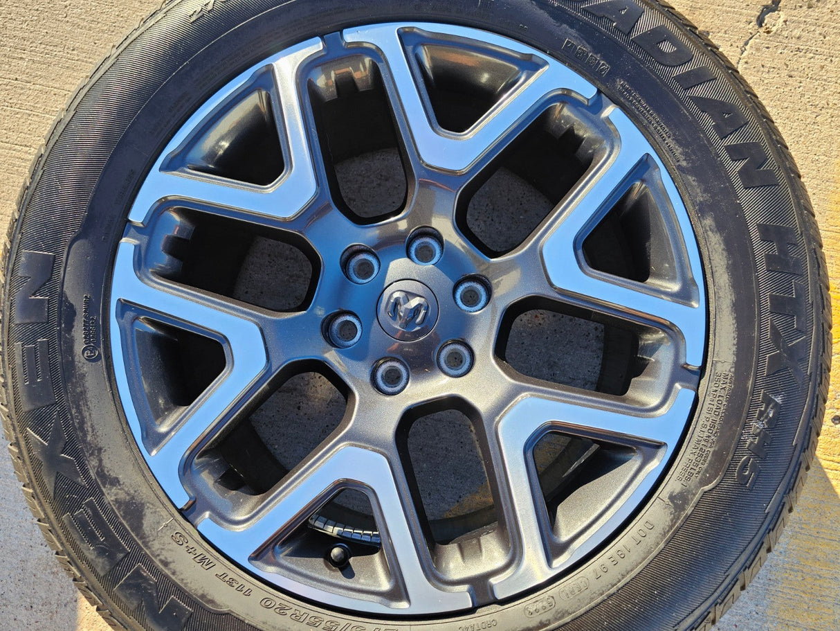 20" Dodge Ram 1500 OEM 94059 Laramie wheel rim 68583860AA Spare 2024 2025 2026 Texas Truck Tire