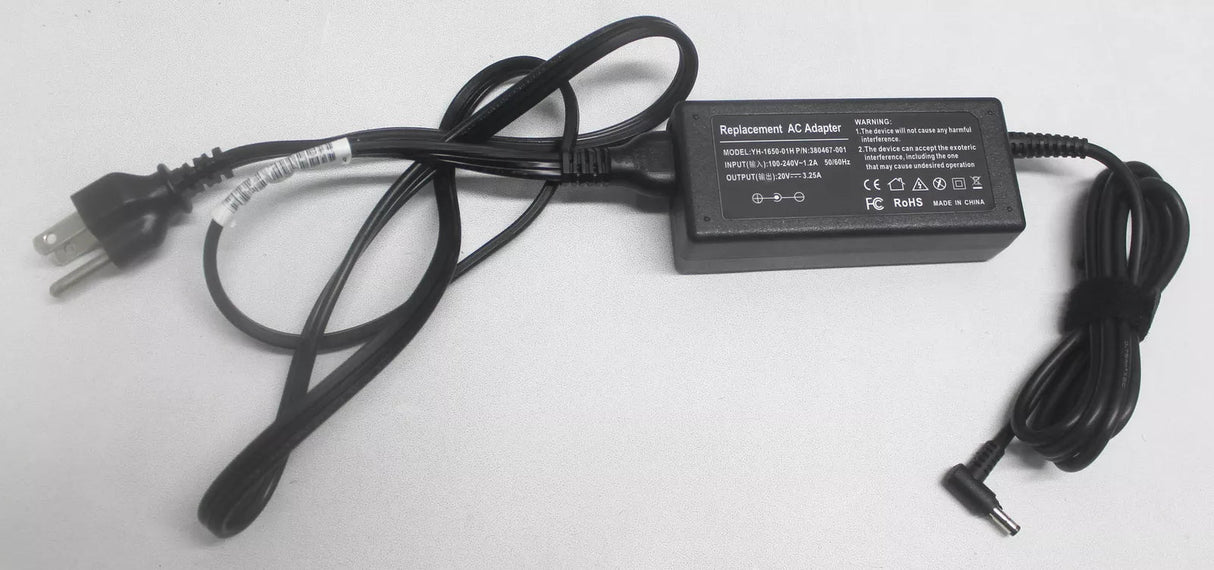 YH-1650-01H Generic Ac Adapter 100-240V 1.2A 50/60Hz 20V 3.25A TekShack