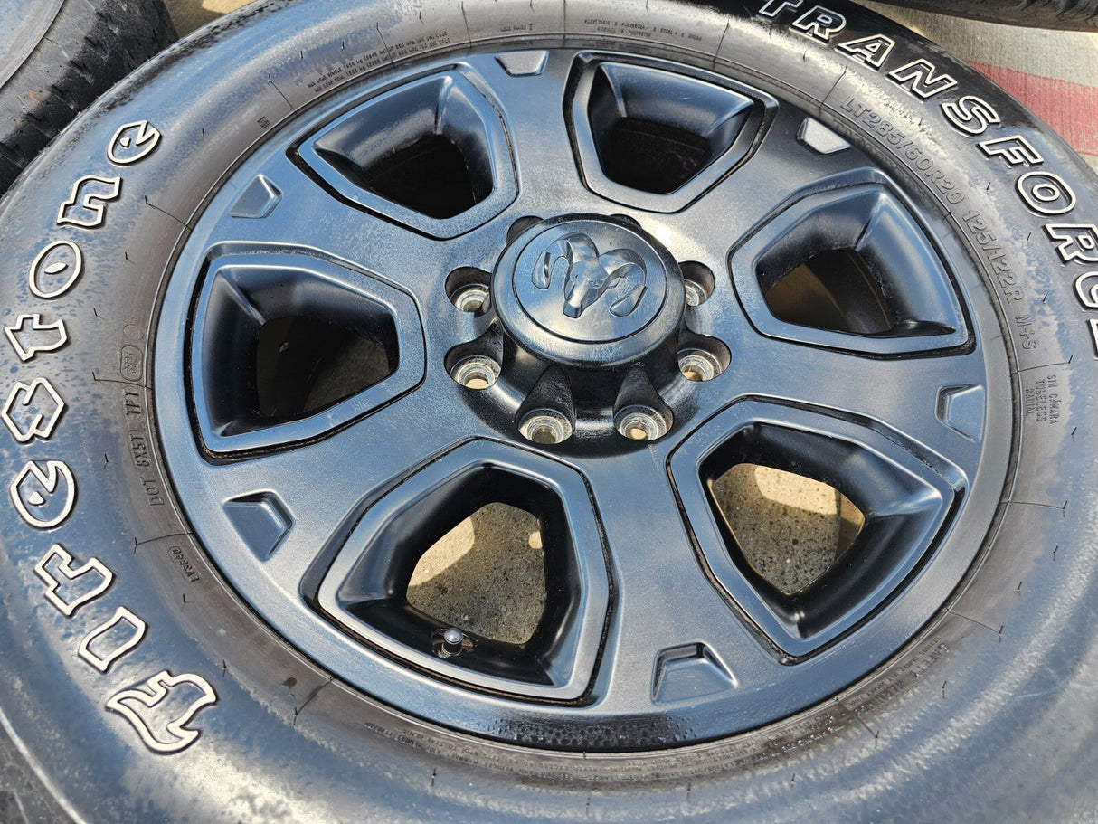 20" Dodge Ram 2500 3500 OEM 2477 black wheels rims tires Texas Truck Tire