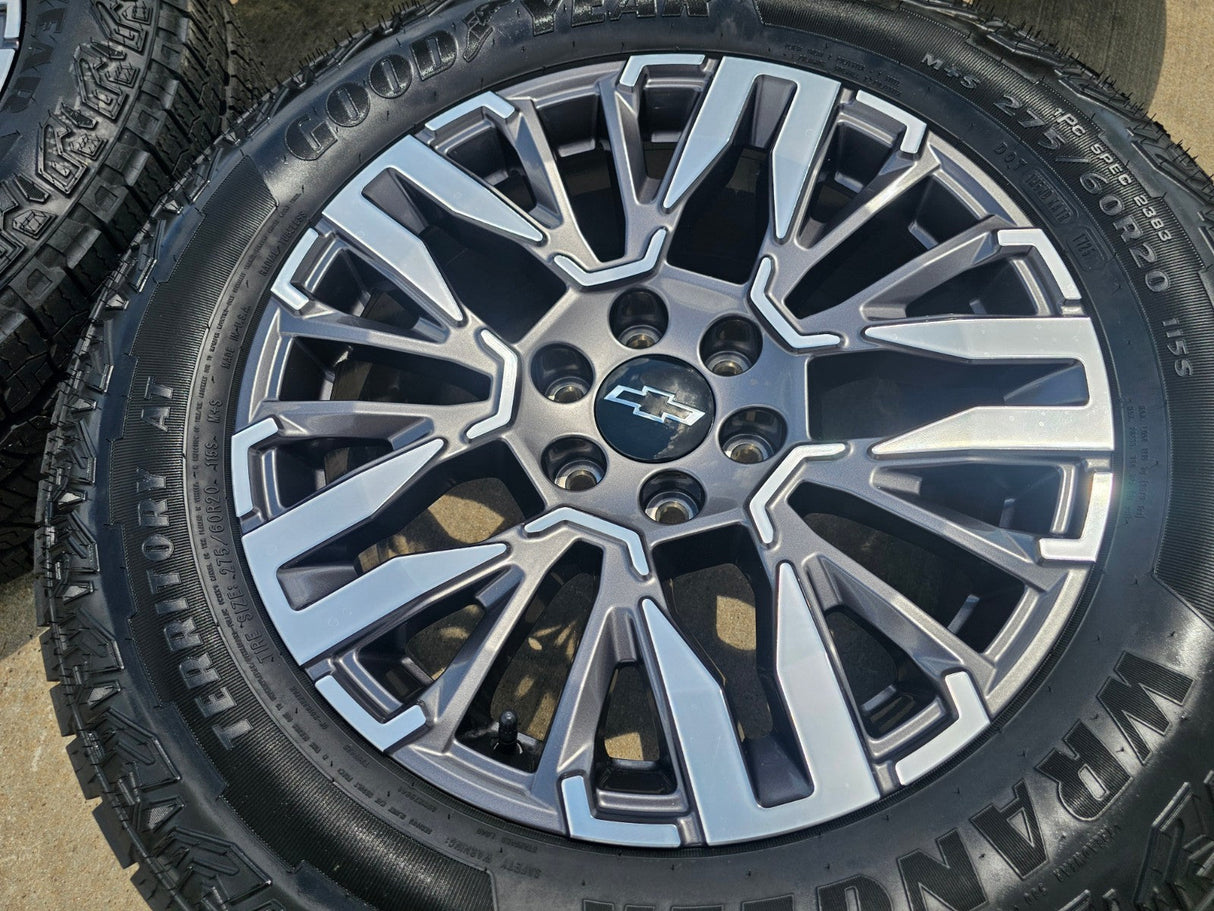 20" Chevy Silverado Z71 GMC Sierra Canyon Colorado OEM wheels rims 2025 2026 NEW Texas Truck Tire