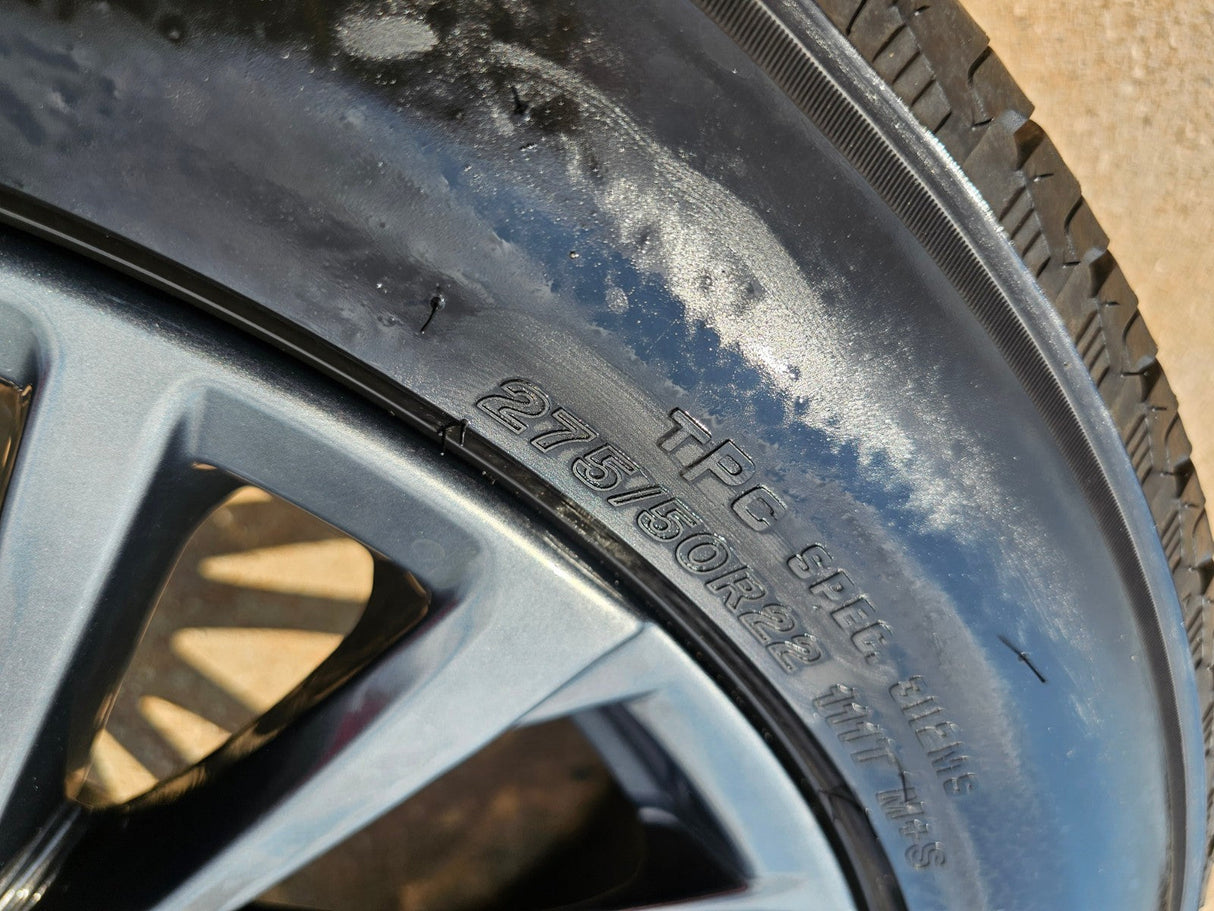 22" Cadillac Escalade V Platinum OEM 4883 95479 wheel rim 2023 2024 2025 NEW Texas Truck Tire