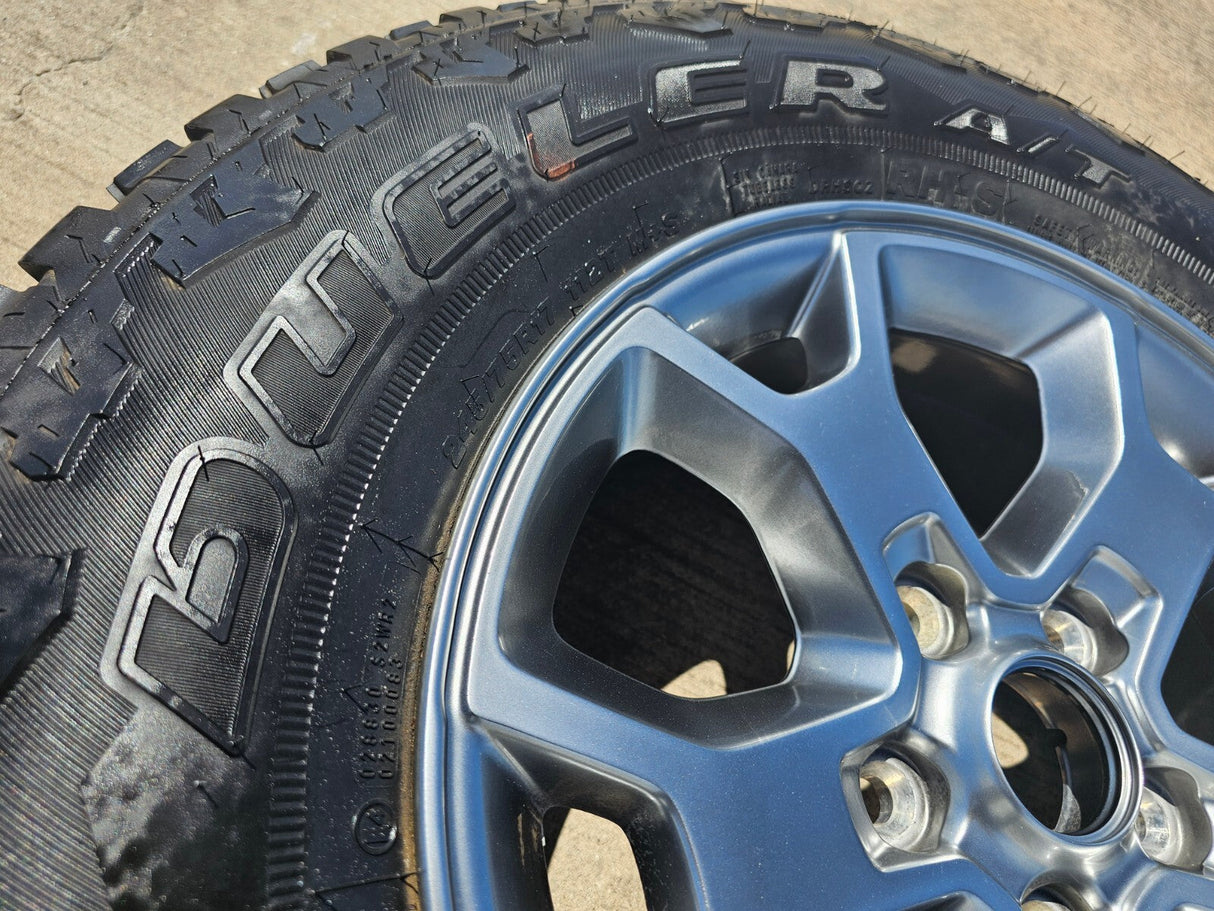 17" Jeep Wrangler Gladiator Rubicon OEM 9218 SPARE wheel rim 2020 2021 2022 2023 Texas Truck Tire