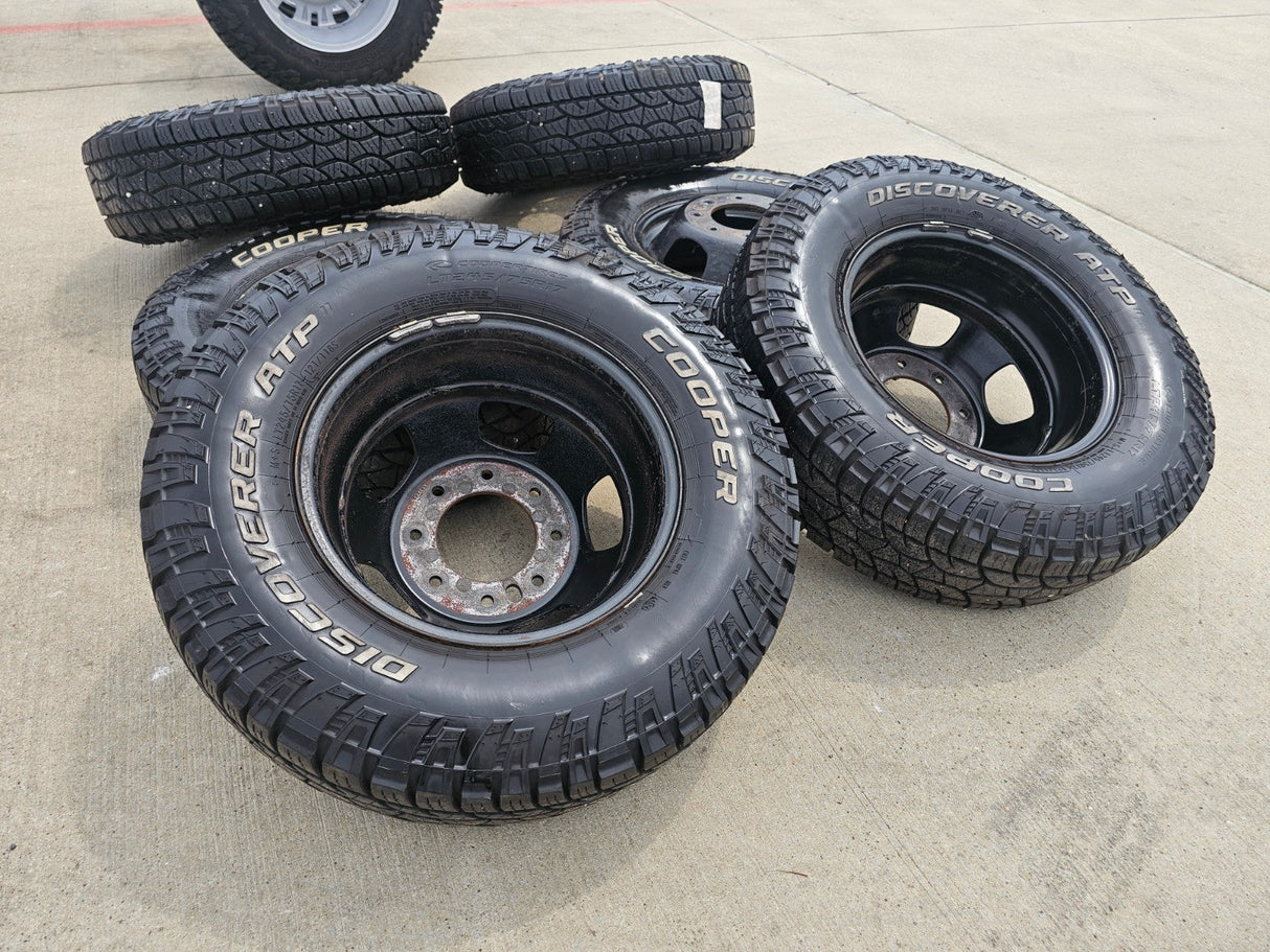 17" Dodge Ram 3500 Dually Laramie 8x200 wheels rims 2703 2704 OEM COOPER Texas Truck Tire