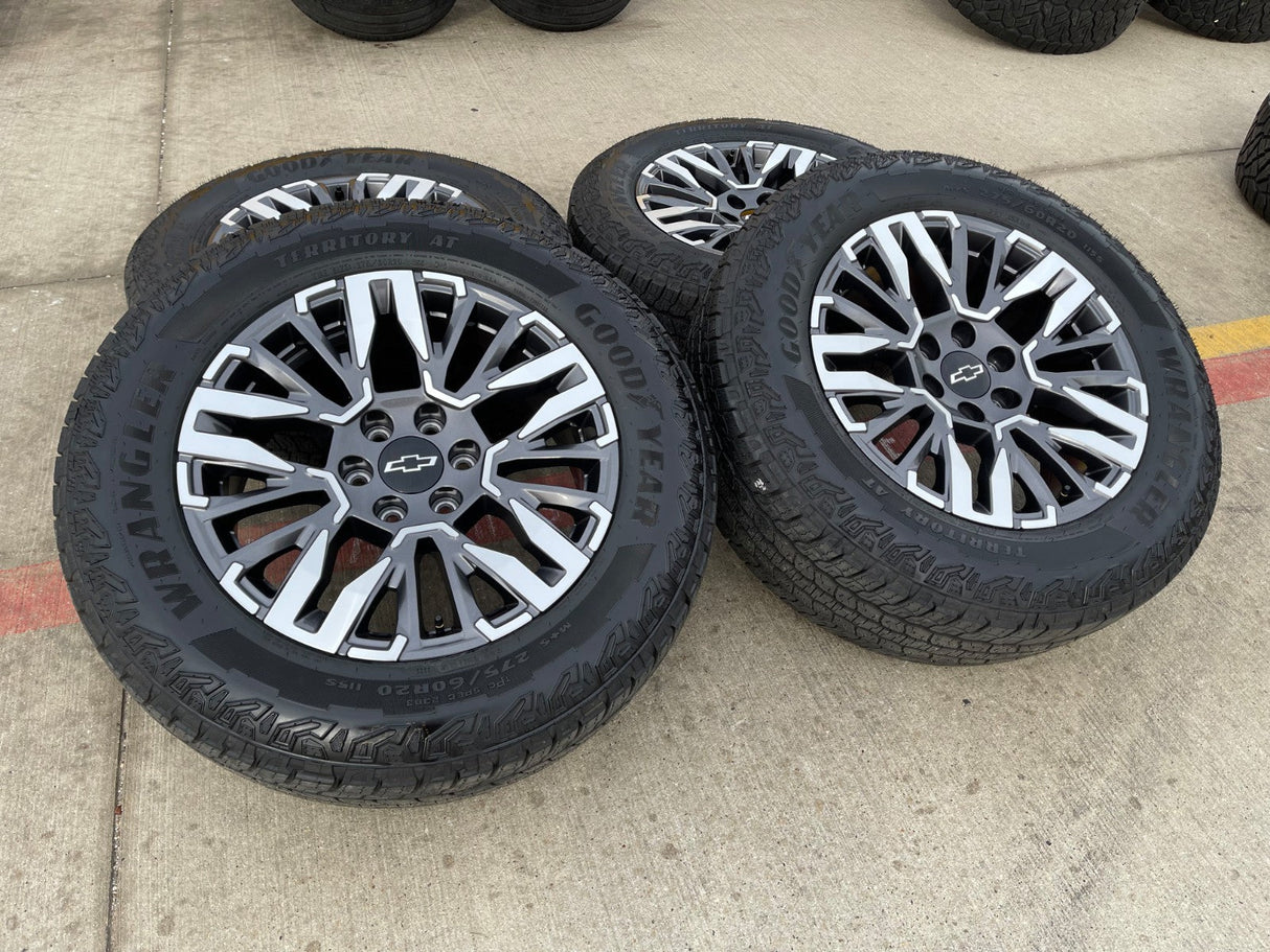 20" Chevy Silverado Z71 GMC Sierra Canyon Colorado OEM wheels rims 2025 2026 Texas Truck Tire