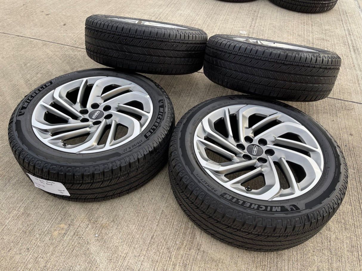 22" Lincoln Navigator OEM 94225 rims wheels BLACK LABEL 2025 2026 MICHELIN Texas Truck Tire