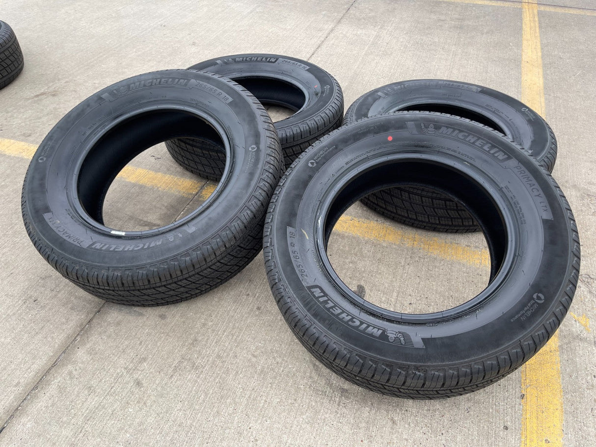 265/65/18 Michelin Primacy LTX tires F-150 Silverado 265/65r18 NEW TAKE OFFS Texas Truck Tire