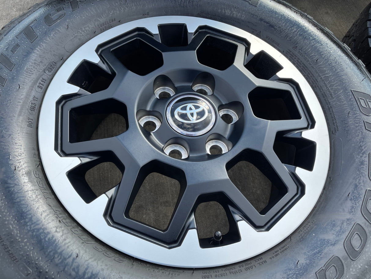 17" Toyota Tacoma 4Runner TRD OEM 10638 wheels rims 2024 2025 2026 BFG NEW Texas Truck Tire