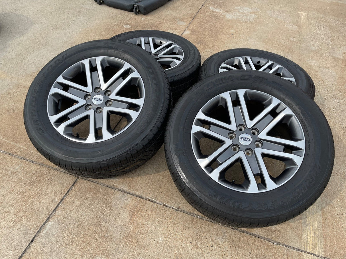 20" Ford F-150 OEM rims wheels 10345 95025 Expedition 2022 2023 2024 BRIDGESTONE Texas Truck Tire