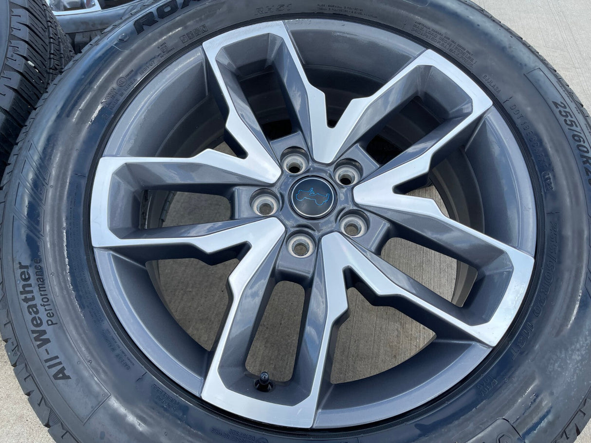 20" Jeep Wrangler Rubicon 4XE OEM 9333 wheels rims Gladiator 2024 2025 Texas Truck Tire