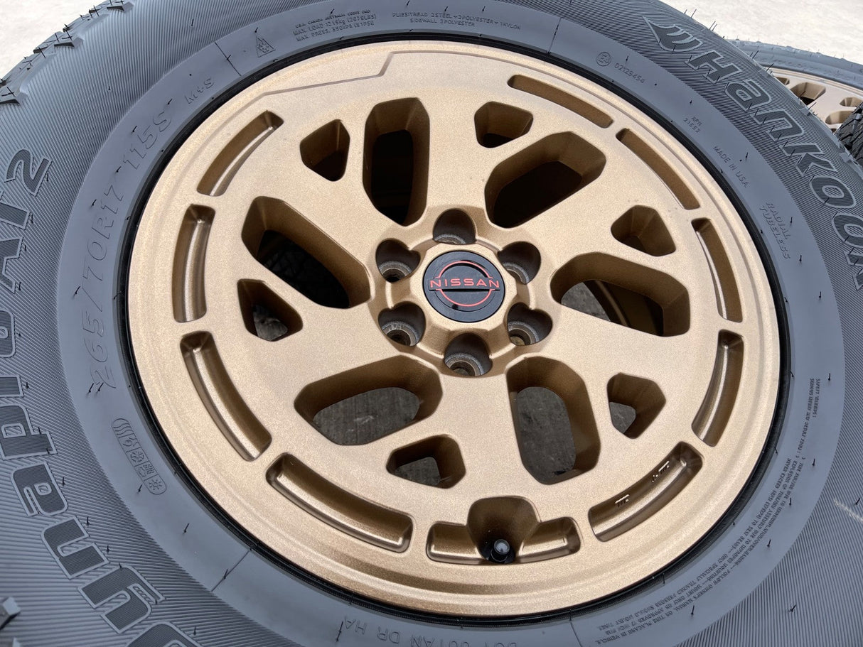17" Nissan Frontier X-PRO OEM Desert Runner BRONZE wheels rims 2025 2026 NEW Texas Truck Tire
