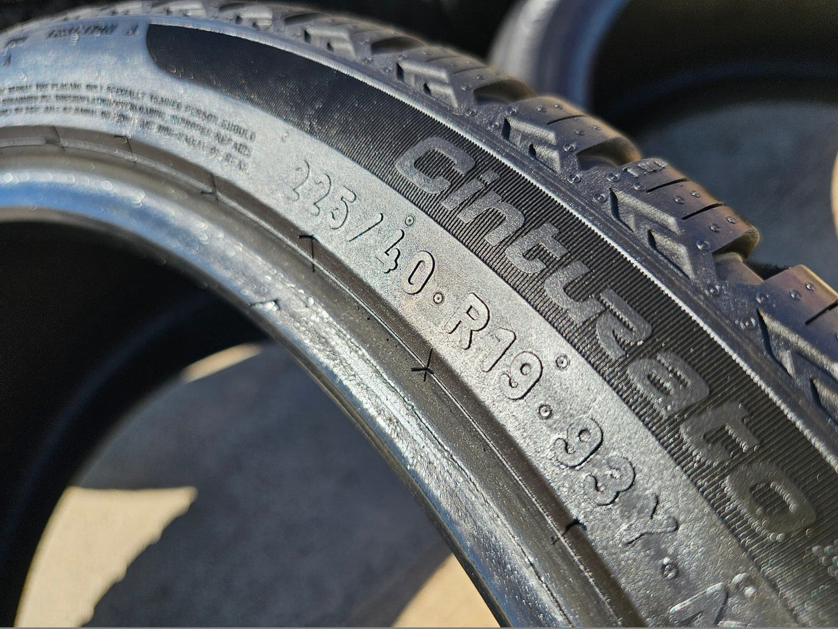 (4) 225/40/19 Pirelli Cinturato Weather Active tires M+S Texas Truck Tire