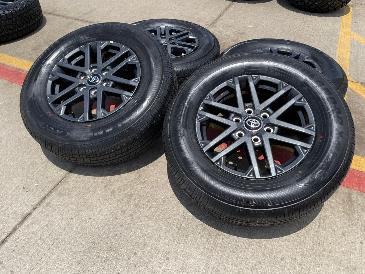18" Toyota Tundra TRD OEM wheels rims 75281 Sequoia LX600 2025 2026 NEW Texas Truck Tire