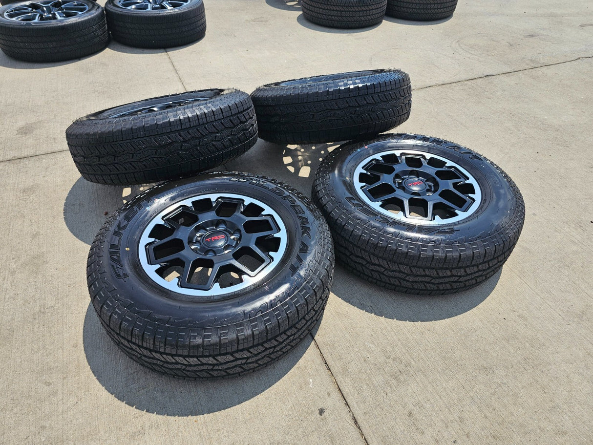 18" Toyota Tacoma 4Runner TRD OEM 94199 wheels rims tires Falken A/T NEW Texas Truck Tire