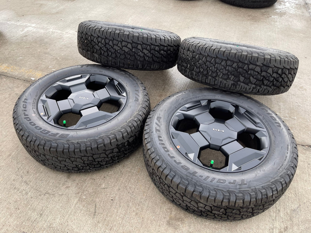 17" Kia Sorento X-PRO OEM wheels rims Telluride Sedona 2025 2026 NEW Texas Truck Tire