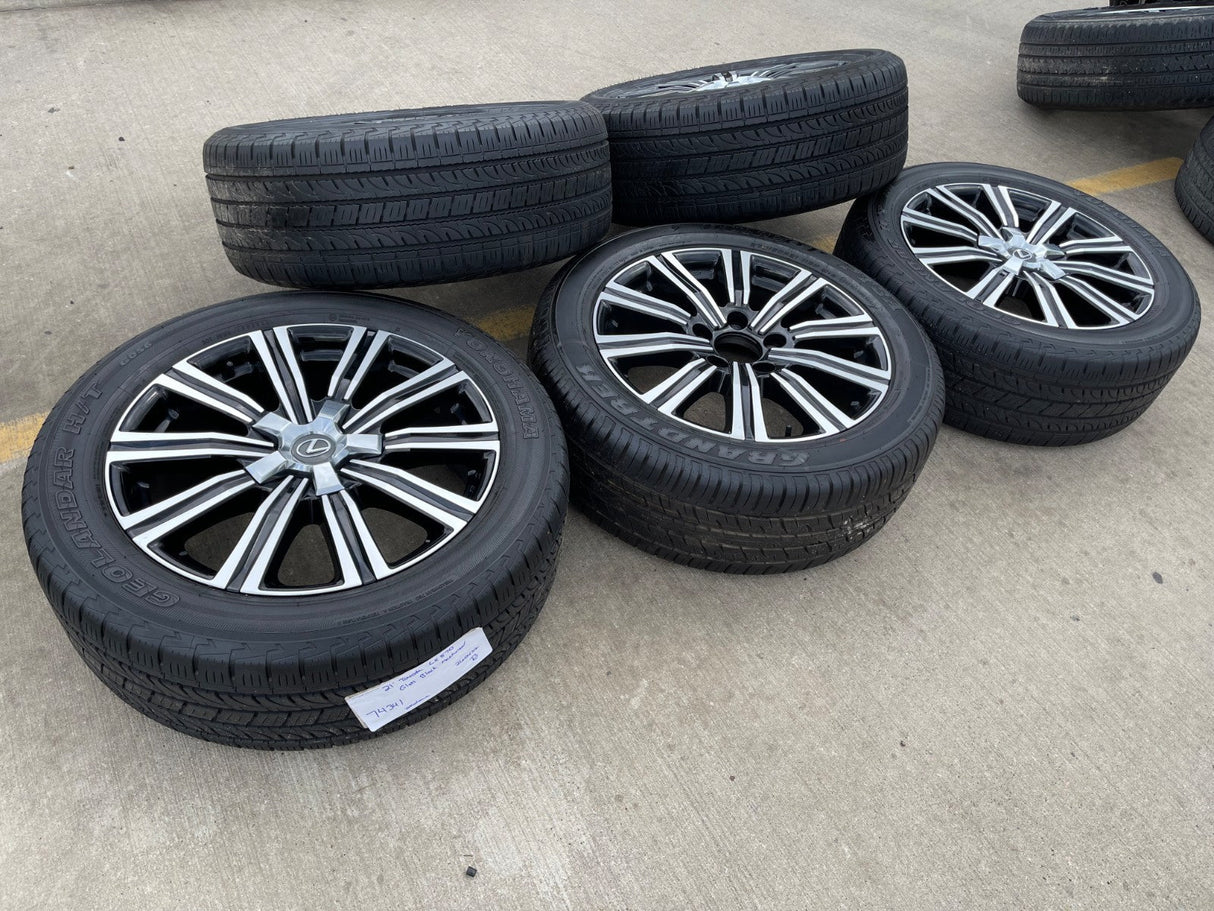 21" Lexus LX570 Land Cruiser OEM 74341 wheels rims tires 5x150 DISCOUNTED Texas Truck Tire