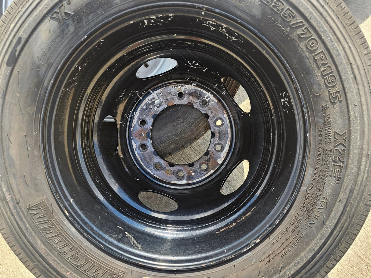 19.5" Ford F-450 F-550 Dually rim RAM 4500 OEM 10x225 spare MICHELIN Texas Truck Tire