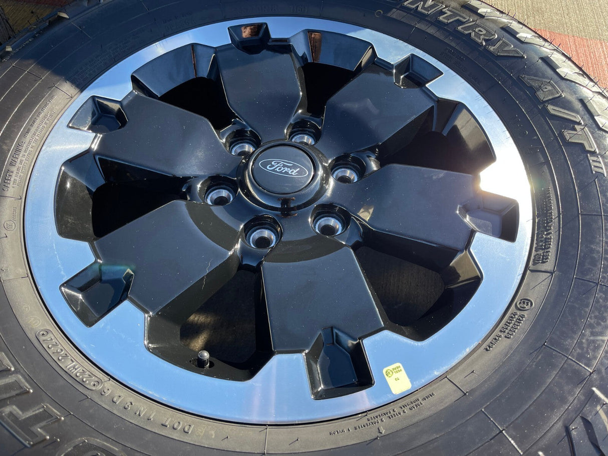 18" Ford Bronco BADLANDS OEM black wheels rims 10282 Ranger 2024 2025 TOYO NEW Texas Truck Tire