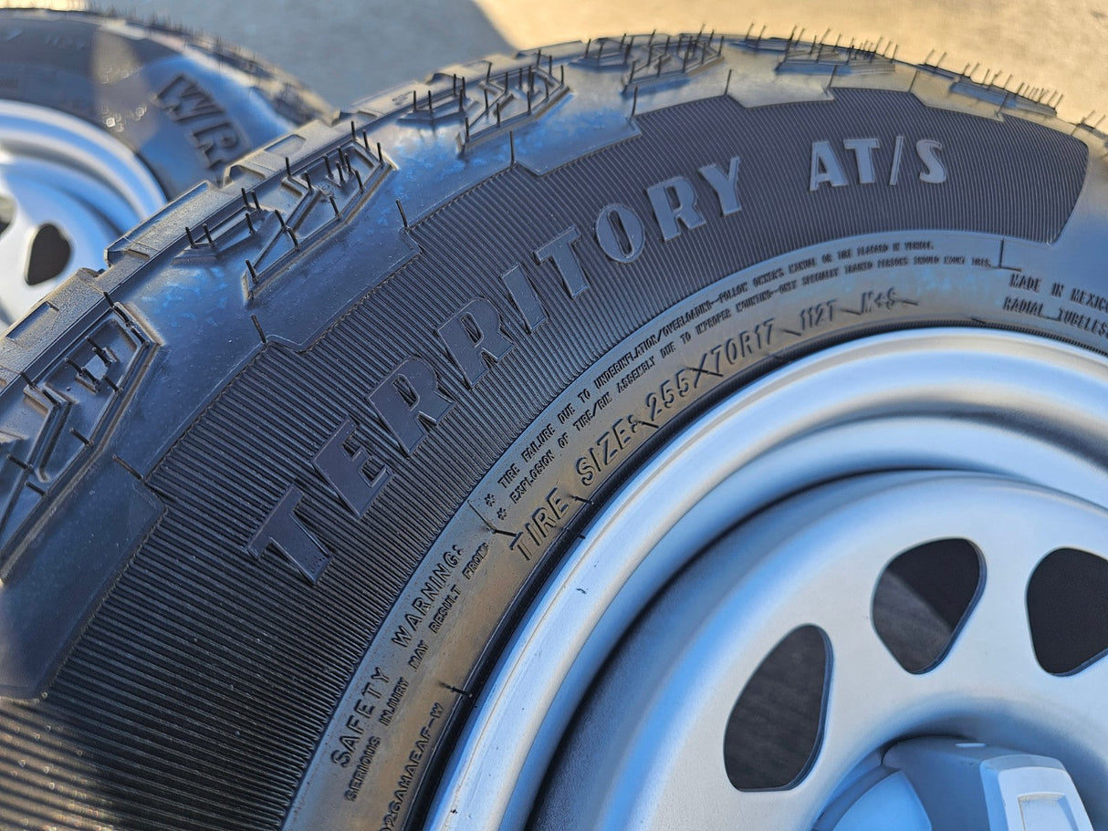 17" Chevy Colorado OEM wheels rims Silverado 8130 Canyon 2025 2026 NEW GOODYEAR Texas Truck Tire