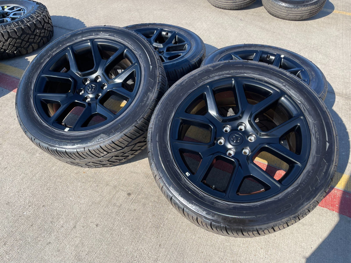 22" Dodge Ram 1500 OEM LIMITED Laramie 2684 2725 wheels rims Texas Truck Tire
