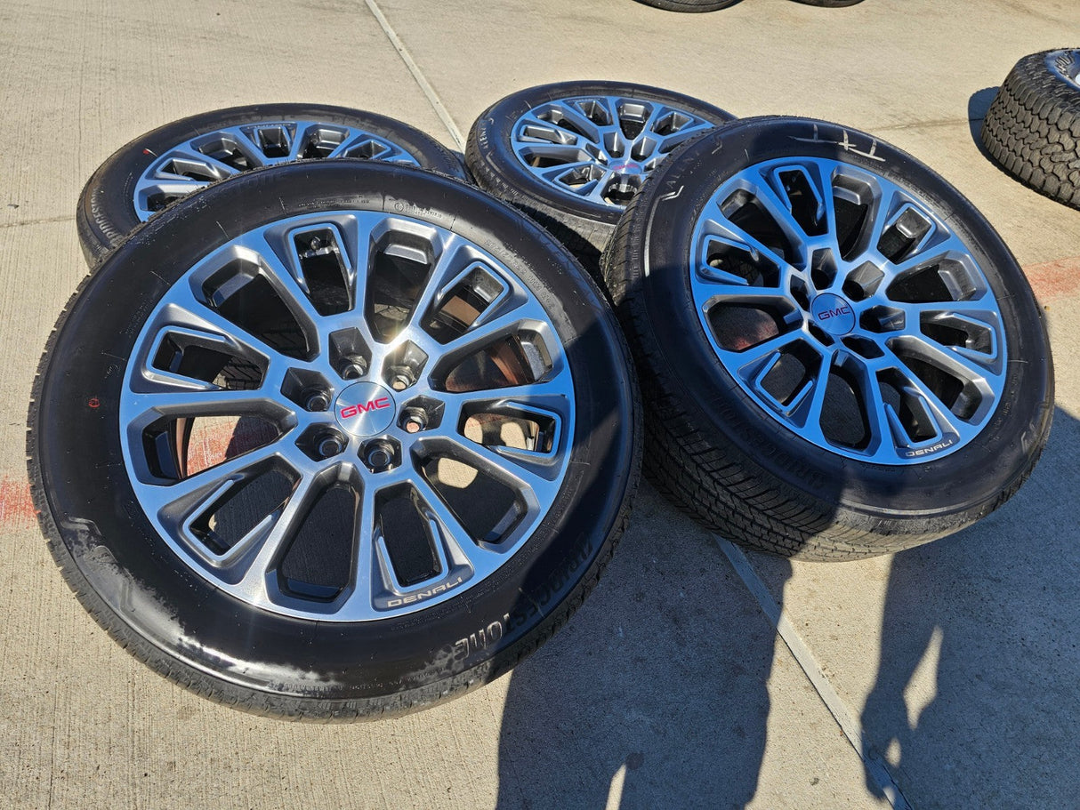 22" GMC Yukon Sierra DENALI OEM wheels rims Tahoe tires 2024 2025 2026 NEW Texas Truck Tire