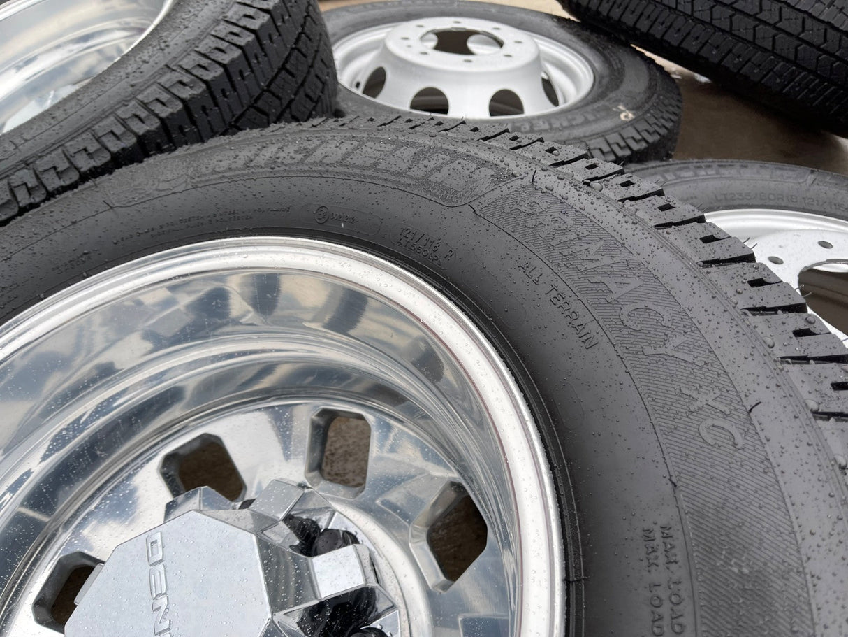 18" GMC Sierra 3500 DENALI Dually rims wheels OEM 8x210 2025 2026 MICHELIN NEW Texas Truck Tire