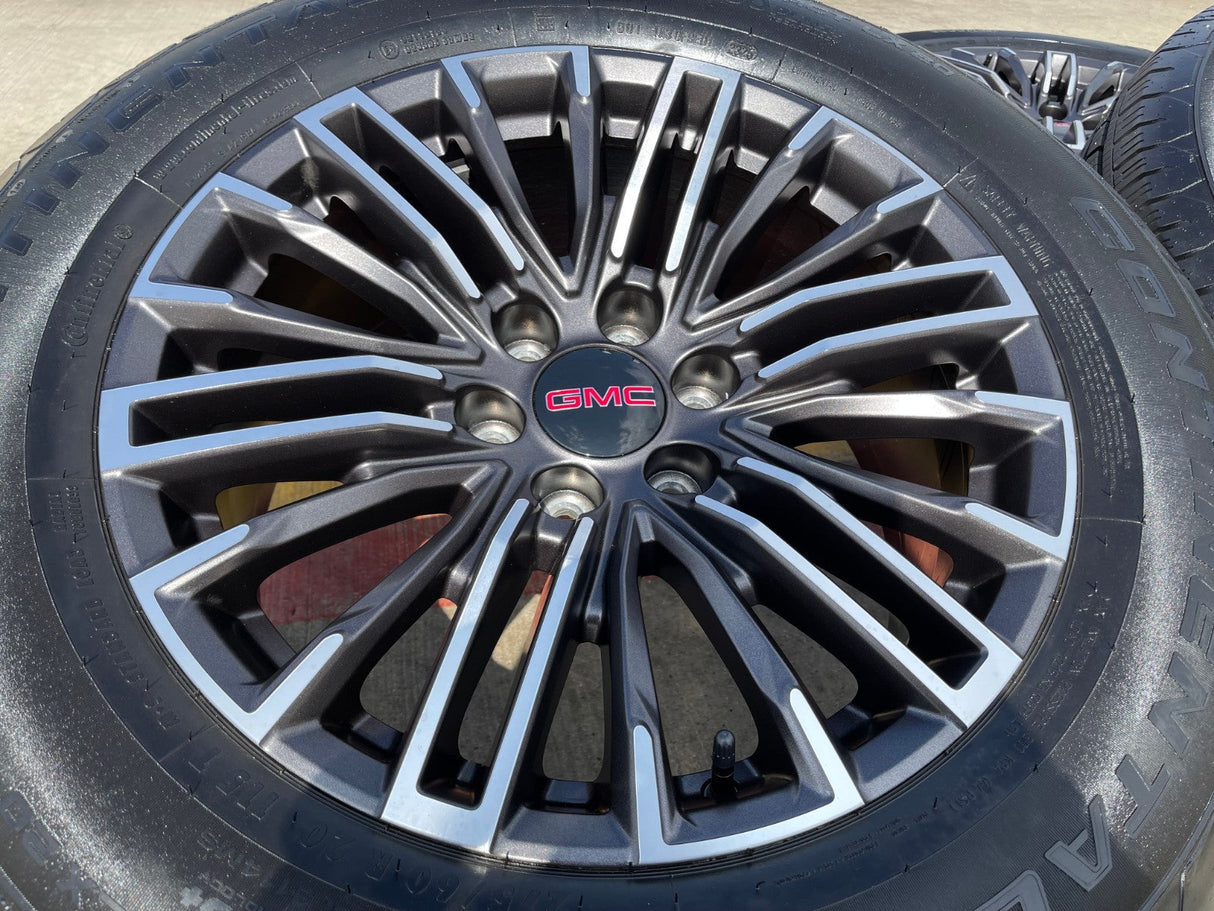 20" GMC Sierra Yukon Chevy Silverado OEM wheels rims 2024 2025 2026 NEW Texas Truck Tire